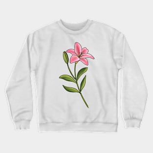 Pink Lily Crewneck Sweatshirt